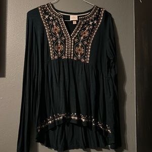 Dark green high low top